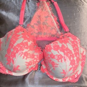 Lace and mesh Razorback underwire razor back 34DD